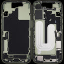 Tapa trasera iPhone 17 US Sage original usada con puerto de carga y pequeñas piezas, Grade A.