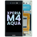 Pantalla LCD blanca original Sony Xperia M4 Aqua (E2303, E2306) para repuesto de display roto.