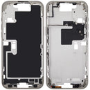 Chasis medio Natural Titanium para iPhone 16 Pro Max A3212/A3213/A3214, con botones de encendido y volumen, repuesto Aftermarket Plus.