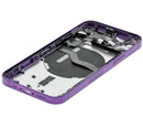 Tapa trasera con componentes pequeños pre-instalados para iPhone 12 Mini (Versión EE.UU.) (Usada original Grado B) (Morado)