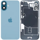 Tapa trasera original Apple iPhone 16 Plus color Teal, repuesto para MagSafe y NFC.