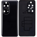 Tapa trasera con lente de camara para Huawei P50 Pro (Negro Dorado)