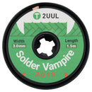 2UUL DW19 Solder Vampire 3015 desoldering wick para reparación de PCB y eliminación de soldadura.