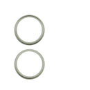 Aro de bezel para cámara trasera iPhone 17 color Sage, repuesto A2849, pack de 10 unidades.