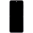 Pantalla OLED Samsung Galaxy Z Flip 7 FE 5G (F761) negra, repuesto para reparación de display.