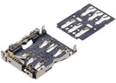 Lector SIM premium para Samsung Galaxy S24 Ultra 5G (S928), repuesto para reparación, dos piezas.
