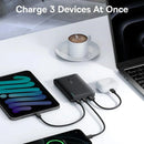 Batería BASEUS EnerFill FP21 Cosmic Black, 10000mAh, con cable USB C-C de carga rápida 22.5W.