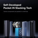 Power Bank BASEUS EnerGeek GR11 gris espacial, 145W, 20000mAh, con cable retráctil.