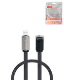 Cable trenzado Toocki Car Series USB C-L con carga rápida de 20W y 3 pies en color gris en Quetzaltenango.