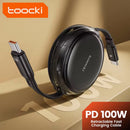 Compra el puerto de carga retractil Toocki USB C-C de 100W en Xela Quetzaltenango para cargar tu dispositivo super rápido.