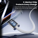 Cable USB-C a USB-C Toocki de aleación de zinc, carga superrápida de 100W, 3 pies, para dispositivos.