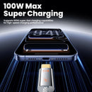 Cable USB-C a USB-C Toocki de aleación de zinc, carga superrápida de 100W, 3 pies, para dispositivos.