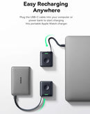Cargador inalámbrico portátil BASEUS EnerFill FW11 negro, 1640mAh, 5W, con cable incorporado para carga fácil.