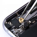 Pinza QianLi Mega-Idea 00-SA no magnética de acero inoxidable con punta corta, ideal para reparación de electrónica.