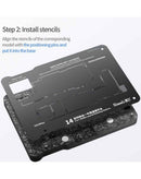 Herramienta QianLi 4 en 1 para iPhone 14/14PL/14P/14PM en Quetzaltenango, ideal para realizar reparaciones de marcos intermedios.