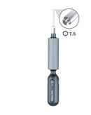 Destornillador iThor Model J Torx T5 QianLi 3D Ultra Feel, mango ergonómico azul y negro para reparación de electrónicos.