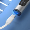 Lápiz de pulido eléctrico inteligente SlowBack, plateado y negro, con punta metálica y agarre ergonómico para herramientas de precisión.