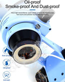 Microscopio SUNSHINE SS-033C con 36 LED de luz anular y espejo antipolvo, ideal para reparaciones de LCD.