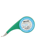 Mecha desoldadora RELIFE RL-3520 de cobre trenzado, 2.0 mm x 1.5 m, para eliminar soldadura.