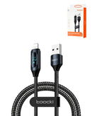 Encuentra en Xela Quetzaltenango el puerto de carga Toocki USB A-L fast charging con display en color negro de 12W y 6 pies de largo.