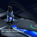 Encuentra el cargador de auto transparente Toocki PD USB A+A (BLUE) de 30W en Quetzaltenango.