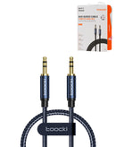 Encuentra en Xela Quetzaltenango el cable AUX-AUX Toocki de 3 pies en color azul para accesorios y reparaciones de cables.