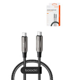 Cable USB C-C Toocki con carga rápida super veloz de 240W en Xela.