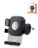Soporte de coche Toocki 360 grados para celular, estilo salida de ventilación, color negro.