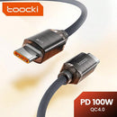 Encuentra el puerto de carga Toocki USB C-C Crystal Fast Braided de 100W en Xela Quetzaltenango.
