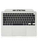 Carcasa superior con teclado para MacBook Air 13" Retina (A2337 / finales de 2020) (Plata)