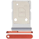 Bandeja SIM dual roja para Samsung Galaxy S26 (S942), repuesto para reparación.