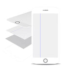 Cristal con marco / OCA / Polarizador pre-instalado para iPhone 8 Plus (Blanco)