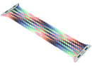 Correa Apple Braided Solo Loop Pride Edition de 44-49mm, talla 2 pequeña, con trenzado multicolor vibrante para Apple Watch.