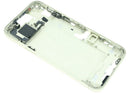 Tapa trasera amarilla para iPhone 15 Plus (A3094, A3095, A3096) con small parts y marco.