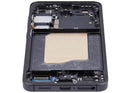 Pantalla OLED con marco para Samsung Galaxy S25 5G SM-S921U, azul y negro, repuesto Aftermarket Plus.
