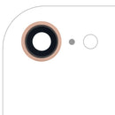 Compra un pack de 10 lentes de cámara trasera con soporte y bisel en color Gold para iPhone 8 en Xela Quetzaltenango.
