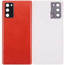 Tapa trasera con lente de camara para Samsung Galaxy Note 20 5G (Sin Logo) Rojo Mistico