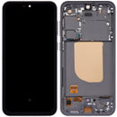 Pantalla Hard OLED con marco para Samsung Galaxy S23 FE 5G Graphite, ideal para reparación de display roto.