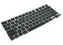 Kit de keycaps US Space Black para MacBook Air/Pro, repuesto de teclado, teclas negras.