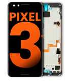 Pantalla OLED con marco para Google Pixel 3 (Negro)