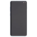 Pantalla OLED Prism Blue para Samsung Galaxy S10 Plus (G975), repuesto con marco para reparación.
