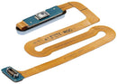 Flex cable azul del sensor de huella y botón de encendido para Samsung Galaxy A13 y A13 5G (A135/A136).
