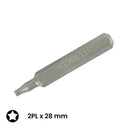 Punta de destornillador de precisión Wiha MicroBit Pentalobe 2PL x 28mm para reparaciones electrónicas.