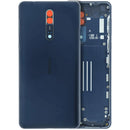 Tapa trasera de vidrio original azul para Nokia 8, ideal para reparación de back cover o housing.