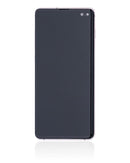 Pantalla OLED usada para Samsung Galaxy S10 Plus (SM-G975F) en Ceramic White con marco.