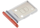 Bandeja SIM dual roja para Samsung Galaxy S26 (S942), repuesto para reparación.