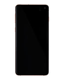 Pantalla LCD con marco para Samsung Galaxy S10 (sin sensor de huella) - Rosa Flamingo
