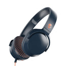 SKULLCANDY RIFF AUDIFONO CON CABLE AZUL CON NARANJA