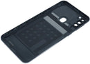 Tapa trasera original Samsung Galaxy M21 negra con lente de cámara, repuesto SM-M215F.