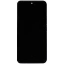 Pantalla OLED Honor 400 refurbished Midnight Black con marco, ideal para reparación de pantalla rota.